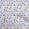 Cotton Flex Medium Blue Fabric Travel Fabric For Sewing Printed Craft Fabric By The Yard 40 Inch
