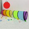 Kids Play Tunnel with Mesh Window Developmental Activity Toy Multicolored Crawl Through for
