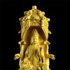Boxwood Carving Water Wave Pagoda Guanyin Bodhisattva Ornament Avalokitesvara Statues Are Enshrined At Home Figure of the Buddha