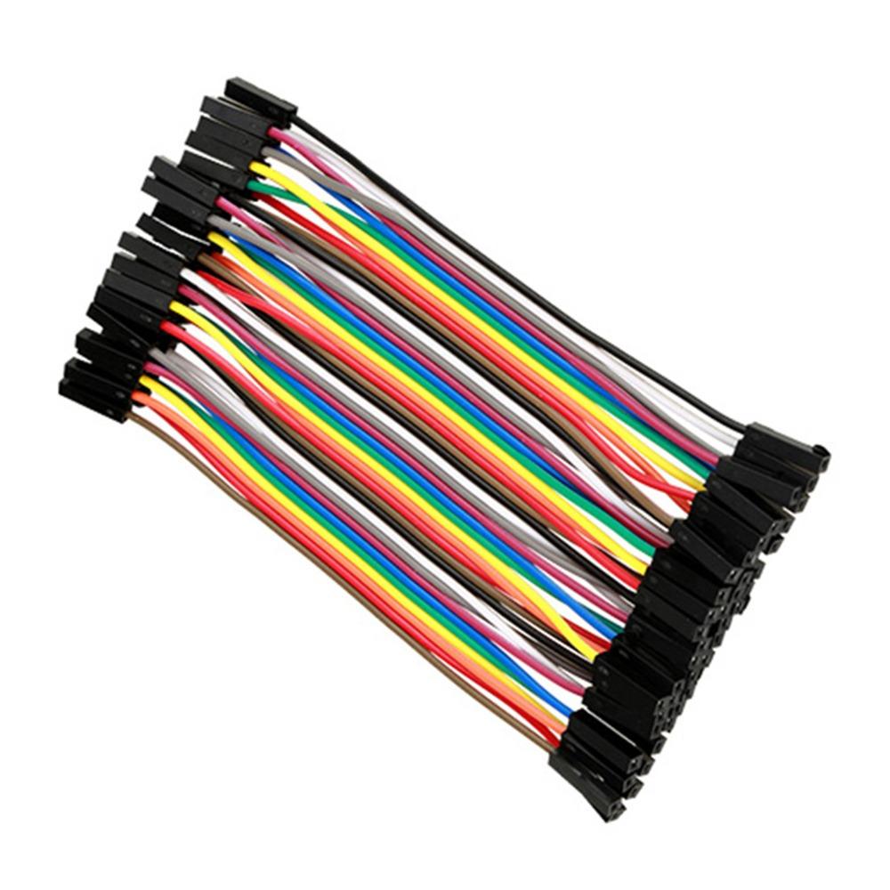 5 PCS 40 Pin Female to Female Dupont Wire Colorful Breadboard Jumper Wires  for Raspberry PI