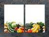 СТЕКЛЯННАЯ ЗАЩИТНАЯ ПАНЕЛЬ ДЛЯ КУХНИ 2x35x52 ОВОЩИ