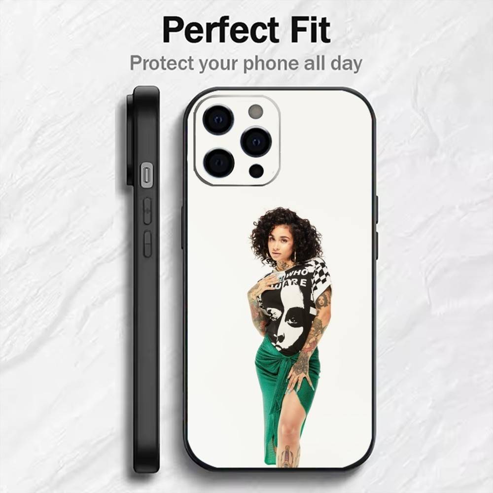 Singer K-Kehlani P-Parrish Print Phone Case For iPhone17,16,15,14,13,12 Plus,Max Soft Silicone Black Cover