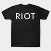 Мужская черная футболка с принтом Riot! Мак Всегда солнечно (Белый вариант) Футболка из хлопка с принтом на бумаге без резки