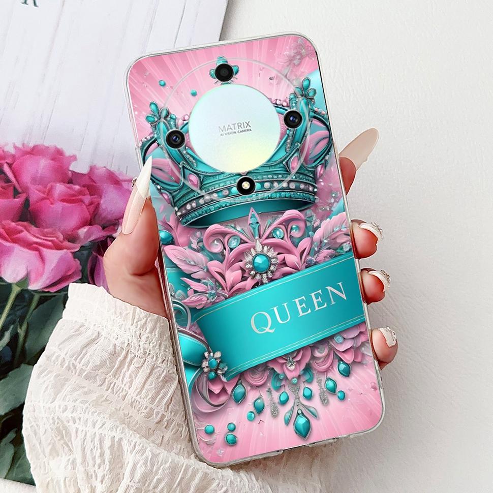 Чехол для Honor X9b 5G Цветок Бабочка Расписной Чехол Мягкий Силиконовый Корпус Для Honor X9 X9 b HonorX9b 5G Чехол для Телефона