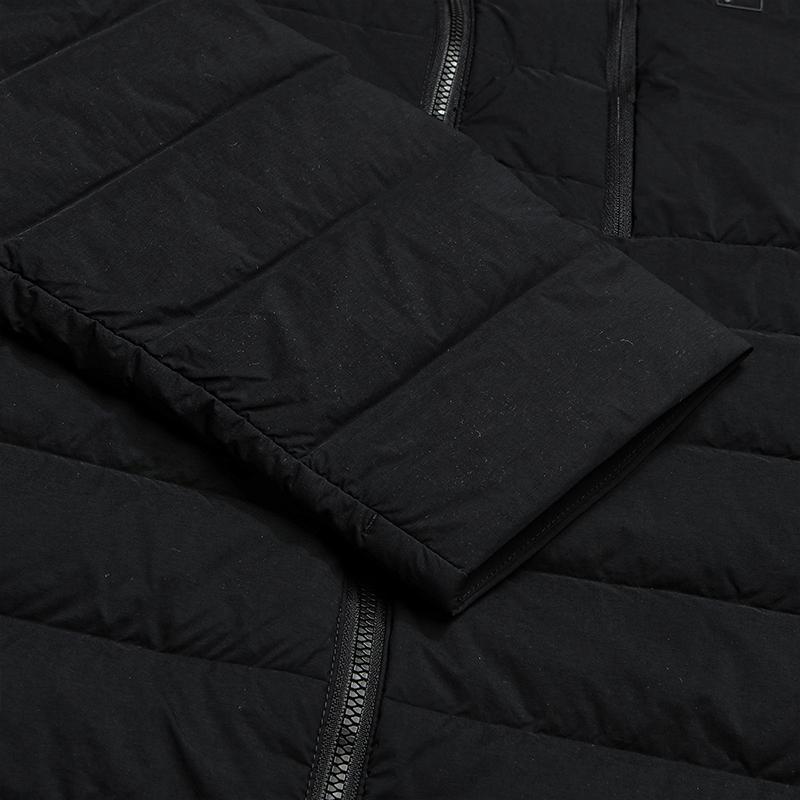 Fila Классический Минималистичный Повседневный Повседневный Универсальный Пуховик с Воротником-стойкой Мужская Верхняя одежда Черный F11M543909FBK