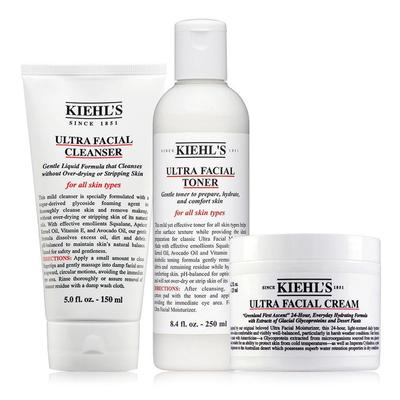 Набор кремов для лица Ultra Facial большого объема 3 вида 150 мл+250 мл+125 мл