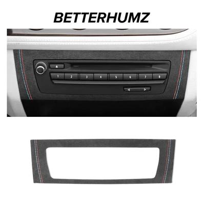 Для BMW Z4 E89 2009-2016 Сделано из Алькантары Накладка на панель CD-плеера кондиционера центральной консоли Наклейка Performance Аксессуар для интерьера автомобиля
