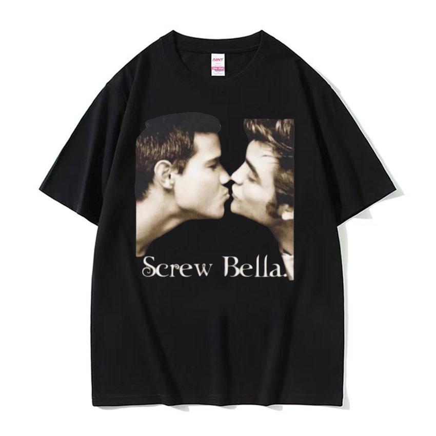 Футболка Bella Retro Сумерки Смешной Мем Футболки Унисекс Женская Харадзюку Мода Летний Большой Размер Хлопок Уличная Одежда Топ