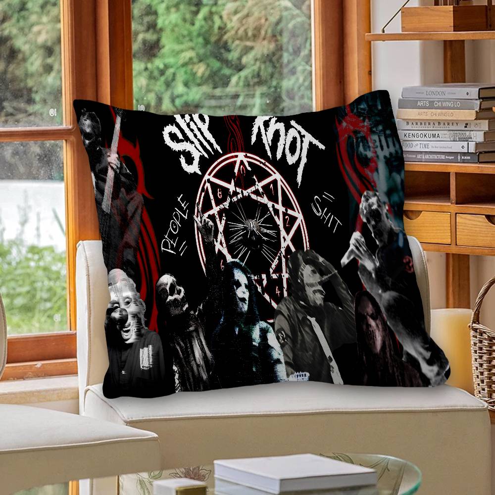 S-Slipknots Heavy Metal Band Pillow Gifts Home Office Furnishings Bedroom Sofa Car Cushion Cover Case 45X45Cm