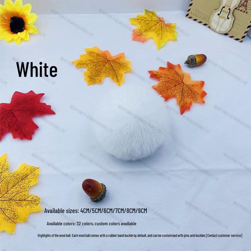 Цветной 5 см искусственный меховой шарик из кролика Рекс для украшения украшений, одежды и обуви, шляп