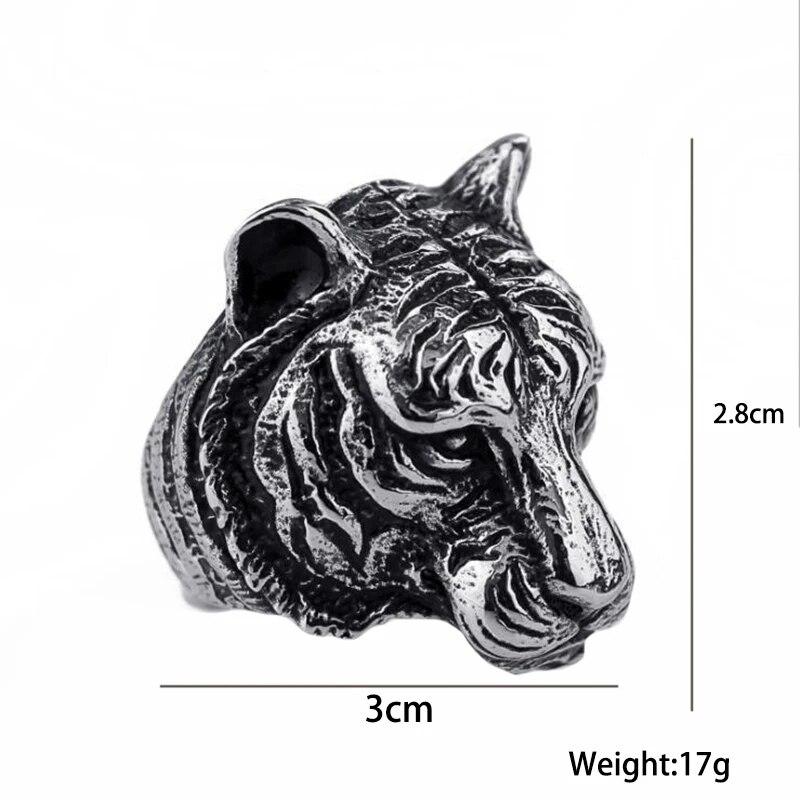 Ретро Мода Тотем Крест Животное Орел Личность Единорог Кольца