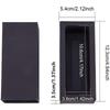 1set Kraft Paper Folding Box Drawer Box Rectangle Black 12.1x5.1cm Finished Product: 10.6x3.6x3.5cm 20pcs/set