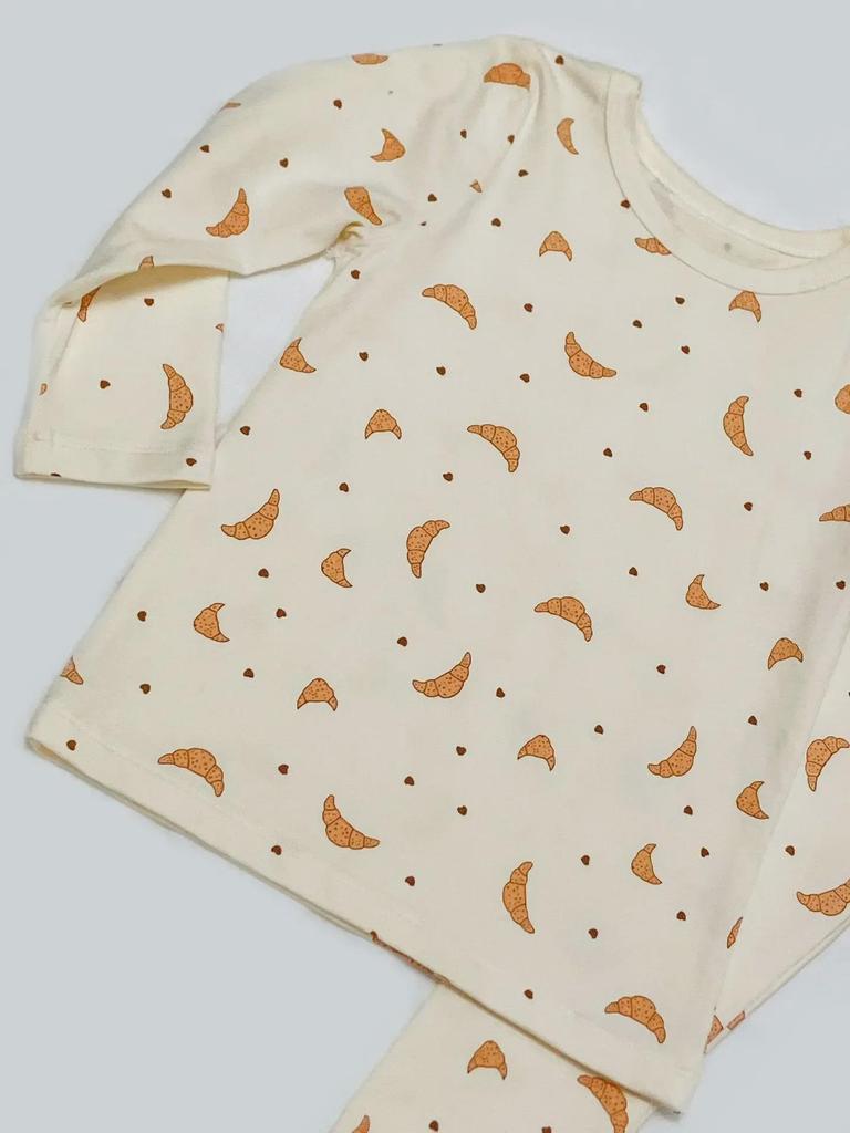 Korean Autumn Pajamas for Girls: Long-Sleeve Baby and Toddler Sleepwear Set