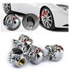 4 шт., череп, колесо автомобиля, воздушный клапан, защита от пыли, крышка, крышка, декор