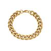Heavy Industry Premium Sense Hip Hop Titanium Steel Gold Coarse Bracelet