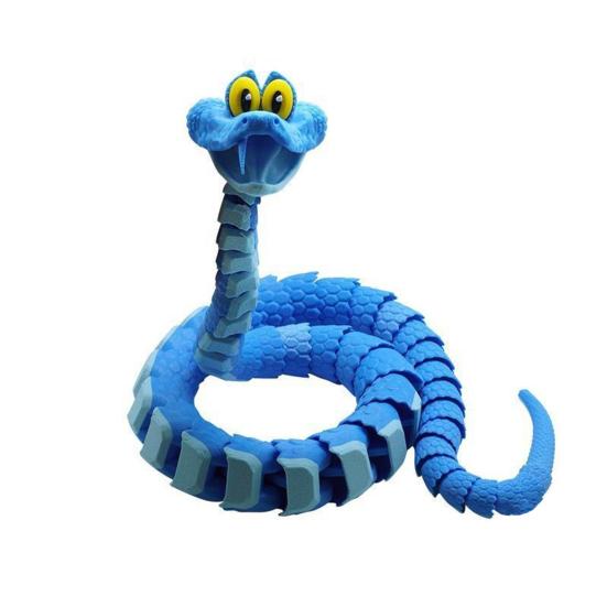 3D-печатная игрушка-змея, шарнирная игрушка-животное, гибкая змея Гэри, игрушка для снятия стресса, коллекционный питомец для рабочего стола, подарок для киноманов