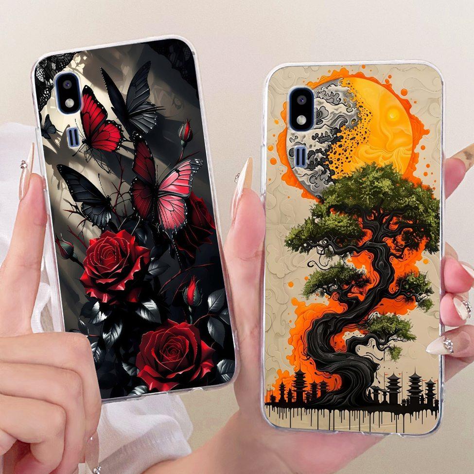 For Samsung A2 Core Clear Case Fashion Butterfly Cute Funny Painted Funda For Samsung Galaxy A2 Core Casing A260F A260G