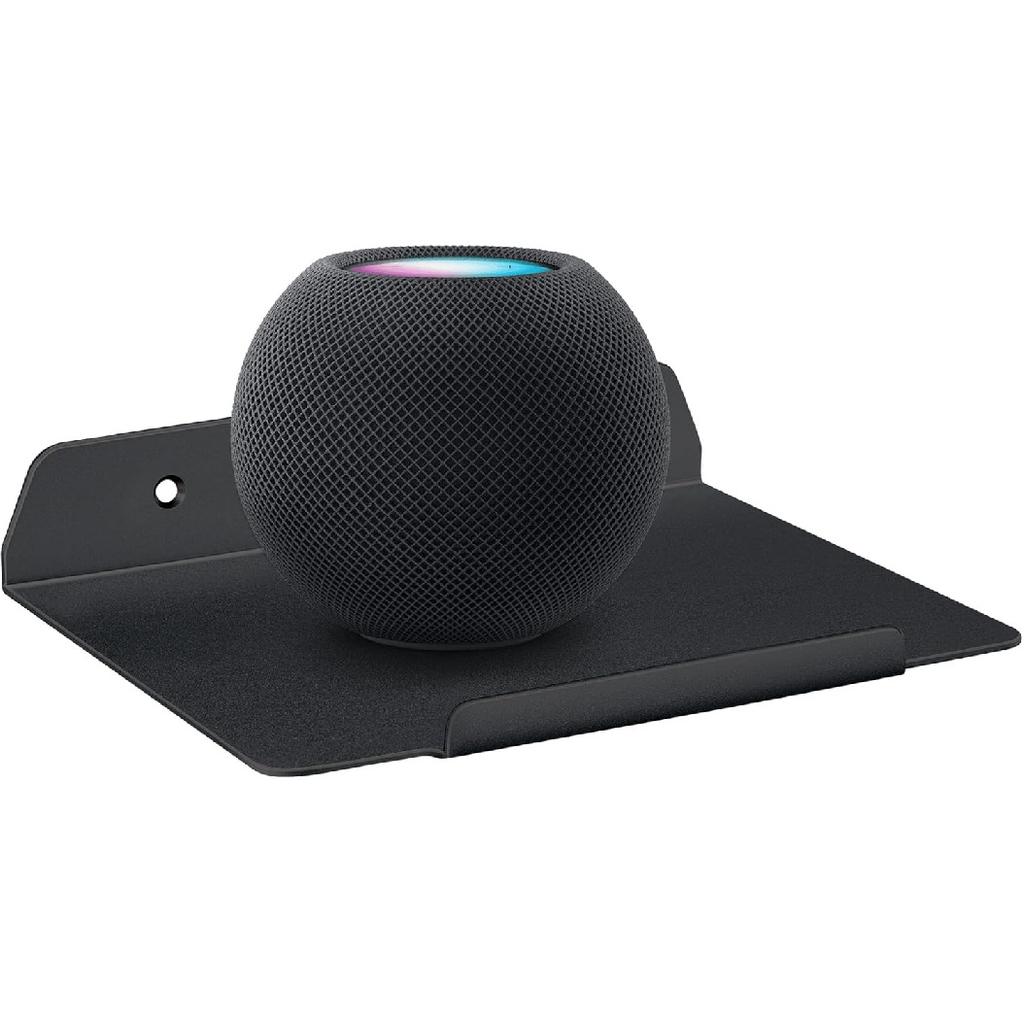 8 inch Small Floating Metal Wall Shelf,Deep Floating Shelves for Speakers,Cameras,Routers,Heavy Duty Metal Floating Wall Shelf with Ledge for