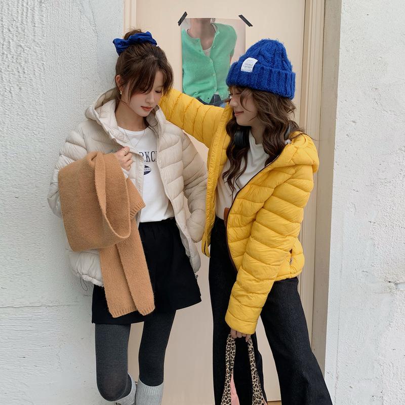 Женская новая однотонная толстовка с капюшоном, ветрозащитная, легкая, утолщенная, пушистая, теплая, свободного кроя, из высококачественной ткани, повседневная спортивная хлопковая одежда