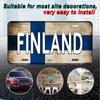 Tin Sign - Finland Flag Vintage License Plate - Vintage Durable Metal Plaque Wall Decor, Home Office Bar Man Cave Wall Art