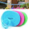 Boys Girls Windproof Antiskid Fence Type 5m Nylon Clothesline Travel Quilt Line Portablae Hook Tools Rope Outdoor