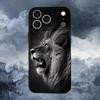 Чехол для телефона с изображением животного, тигра, льва, для iPhone 15, 14, 13, 17, 16, 12, 11, Plus, Pro Max, XS, X, Mini, 8, 7, XR, SE, Мягкий силикон, Черный