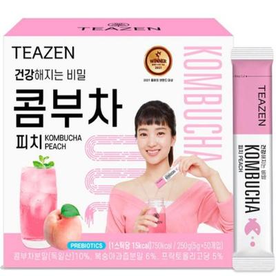 (Корейский напиток здоровья) Teazen Комбуча Персик (50 шт.)