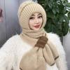 Neck Warmer Women Hooded Scarf Ear Protection Cycling Balaclavas Hat Fashion Neckerchief Women