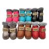 4PCS/Set Anti-slip Warm Snow Boots Waterproof Pet Supplies Creative Winter Pet Dog Shoes