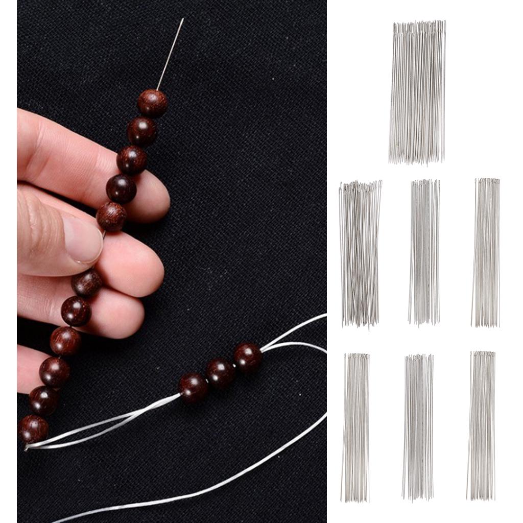 30Pcs Beading Needles, Seed Beads Needles Embroidery Big Eye Collapsible Set for Jewelry Making