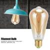 Винтажная лампочка E27 4 Вт с высокой светопропускаемостью, гибкая спиральная нить накаливания, регулируемая яркость, теплый свет, светодиодная лампа