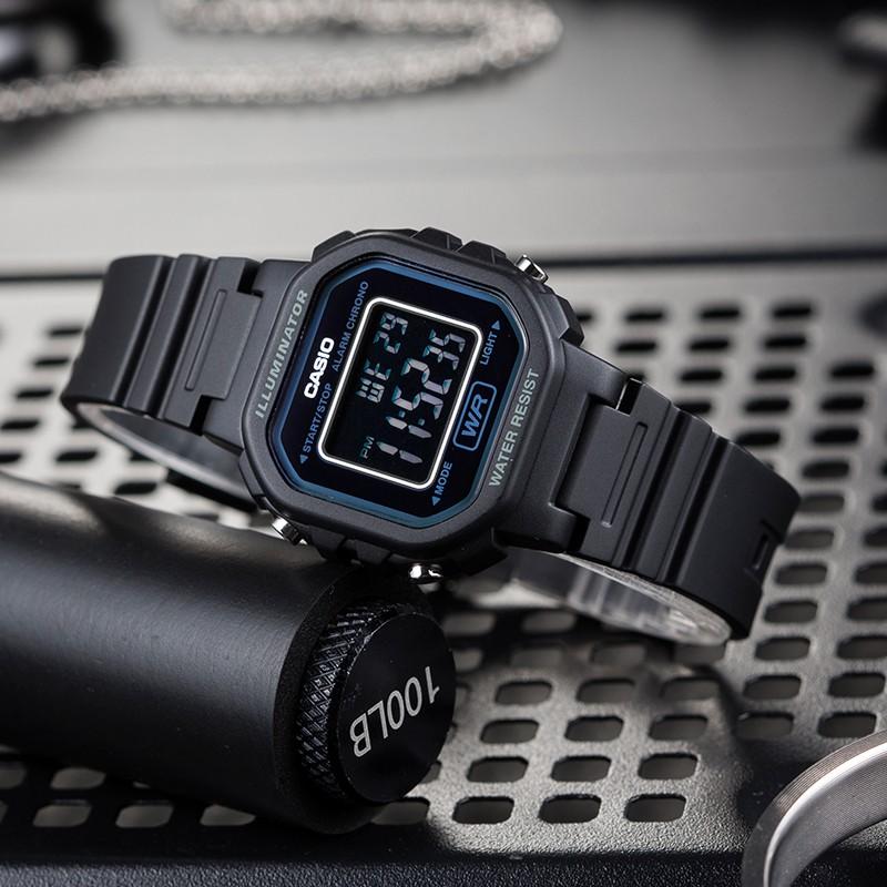 Casio Мужские ЧАСЫ для ПОДРОСТКОВ Черные LA-20WH-1B LA-20WH-1B
