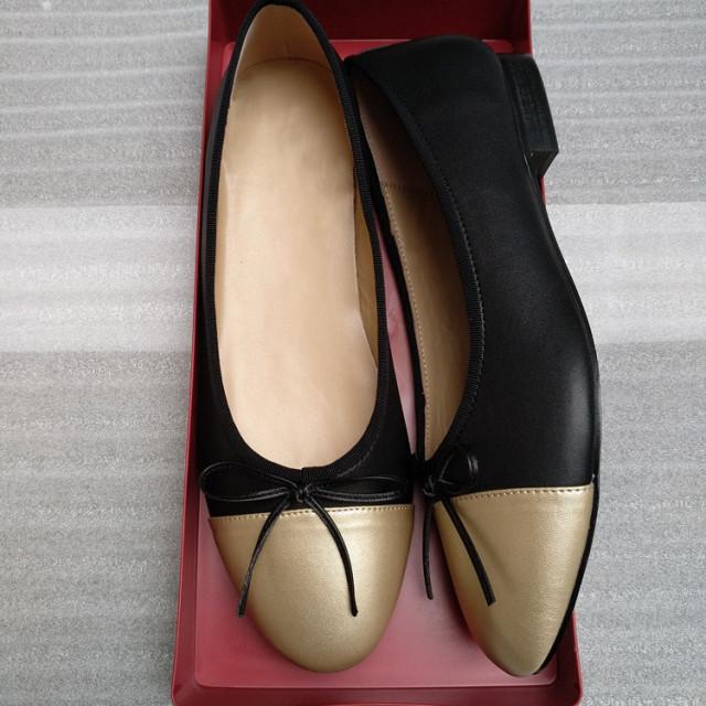 Классические балетки на плоской подошве, женская базовая кожаная твидовая обувь, двухцветная круглая балетка с бантом, модная женская обувь на плоской подошве