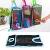Kitchen Practical Foldable Organizer Garbage Bag Storage Hanging Holder Breathable Mesh Plastic