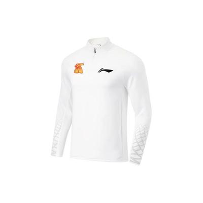 Футболка Li Ning Elite Series 23-24 Season Shenzhen Marco Polo Team с капюшоном, однотонная, мягкая, удобная, с длинным рукавом, с принтом, обычная ATLT149-2