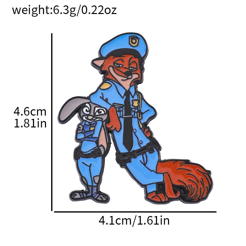 28 Штук Crazy Зверополис Металлическая Значок Ник Лис Джуди Кролик Сплав Эмаль Брошь Горячая Распродажа