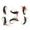 6PCS #12 Tungsten Bead Head Nymph Fly Rainbow Trout Fly Fishing
