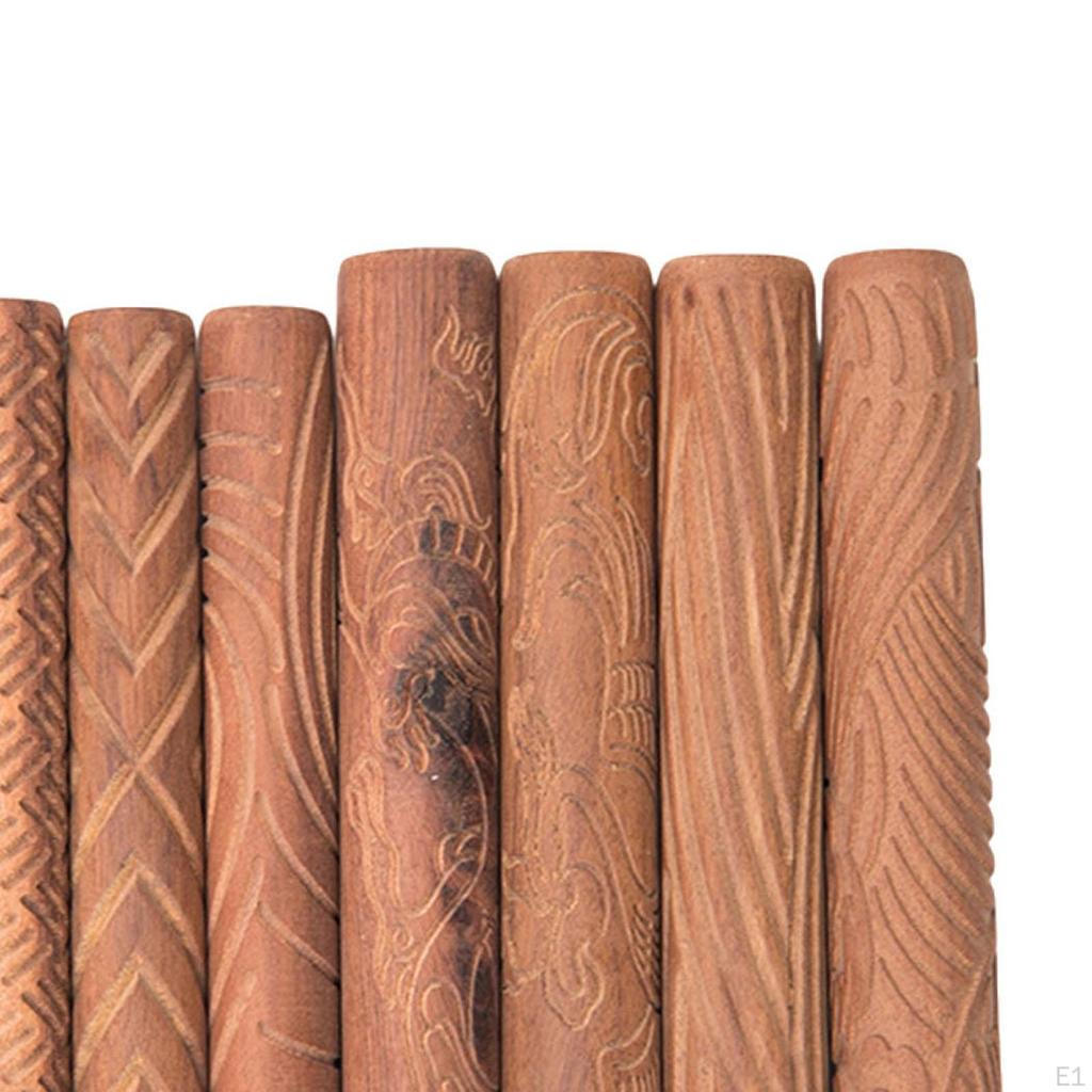 10x роликов для моделирования глиняных моделей, гончарные инструменты, простой в использовании, универсальный деревянный ролик