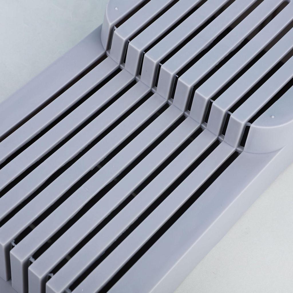 Держатель для ножей с вентилируемым дренажем и встроенной перегородкой, кухонный ящик для хранения