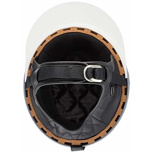Bike Parts Center Helmet Half Cork Half Three Button Black Lame Free Size (Head Circumference 57cm~less Than 60cm) 701002