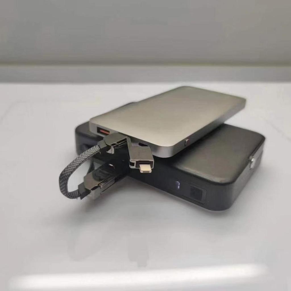 2024 Сплав цинка Магнитный Кабель 4-в-1 Type-C PD60W Power Bank