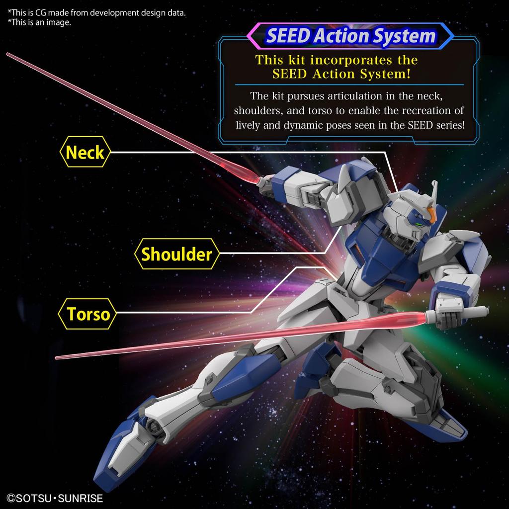 HG Mobile Suit Gundam SEED FREEDOM Duel Blitz Gundam Scale Plastic Model 1/144 Color-coded