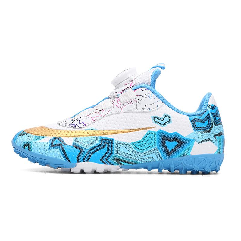 New Children'S Rotating Button Football Shoes Male And Female Students Outdoor Sports Professional Game Training Football Shoes