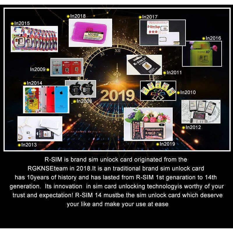 Карта разблокировки R-SIM 14 RSIM Nano для iPhone XS MAX/XR/XS/8/7/6 4G iOS 12