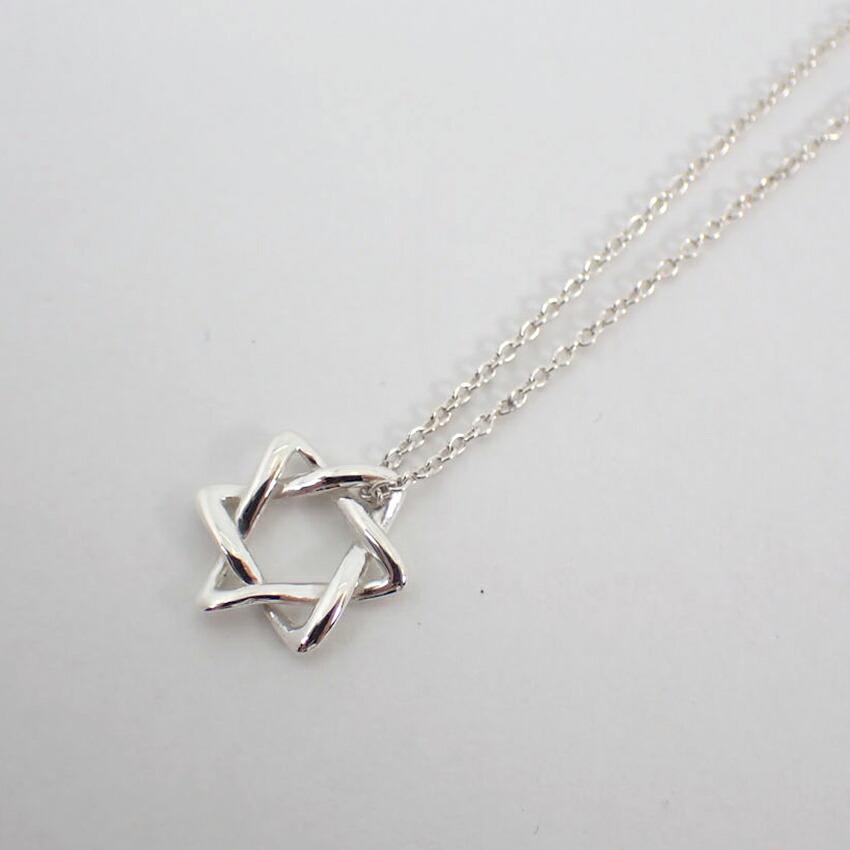 [Б/У] TIFFANY 925 Подвеска/Ожерелье Звезда Давида/g507-44