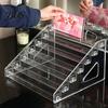 Прозрачный держатель для косметики и макияжа, 5/7-уровневая акриловая витрина с бортиками, органайзер для парфюмерии, органайзер для столешницы в ванной, многофункциональная полка для дома