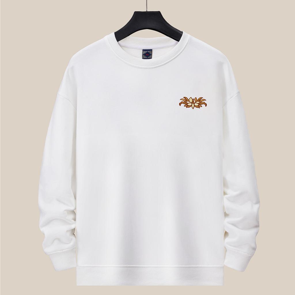 Осенне-зимняя мужская толстовка с круглым вырезом China-Chic, свободная, большого размера, модная, с длинным рукавом, женская, топ