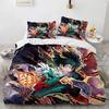 3D Аниме Моя Геройская Академия Персонажи Принтованный Постельный Комплект Пододеяльник Наволочка Постельное Белье Льняная Простыня Покрывало Пододеяльник Полный Размер Королевы
