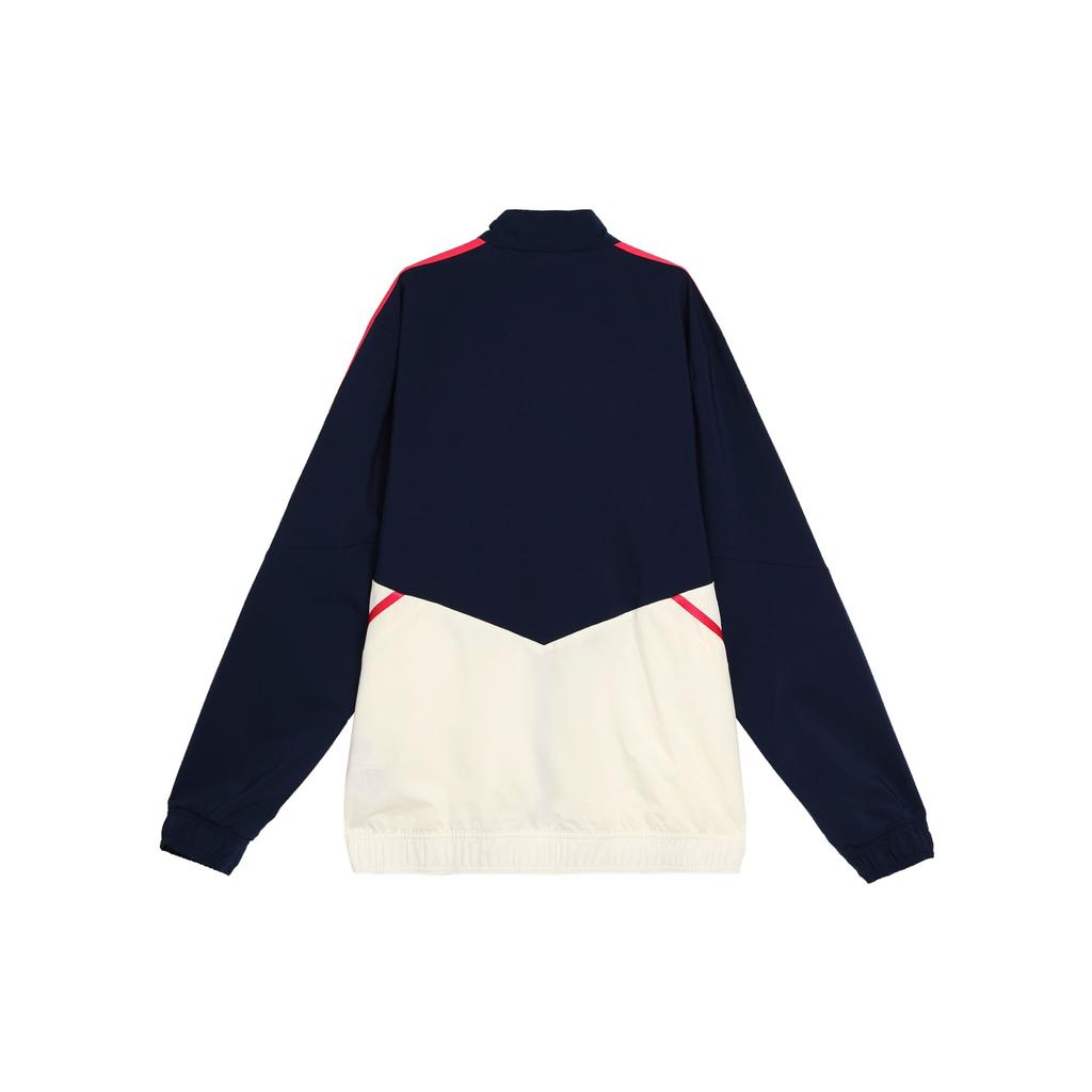 Adidas Three Stripe Color Block Logo Long Sleeve Jacket Men Jacket Dark-Blue HT4442