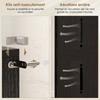 Shoe Cabinet for 20 Pairs, High-Gloss, 5 Adjustable Shelves, 72x34.5x103cm, Black